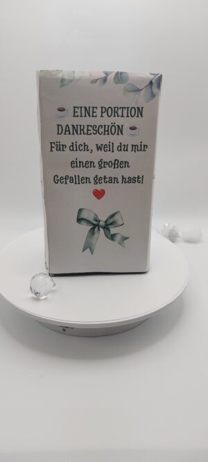 Dankeschön für einen Gefallen mit Kaffee